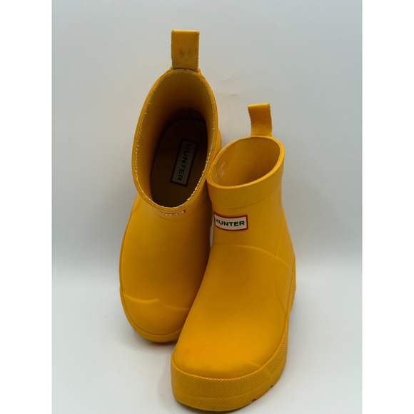 Hunter Kids Yellow Rain Boots US 2/3 - Picture 9 of 16